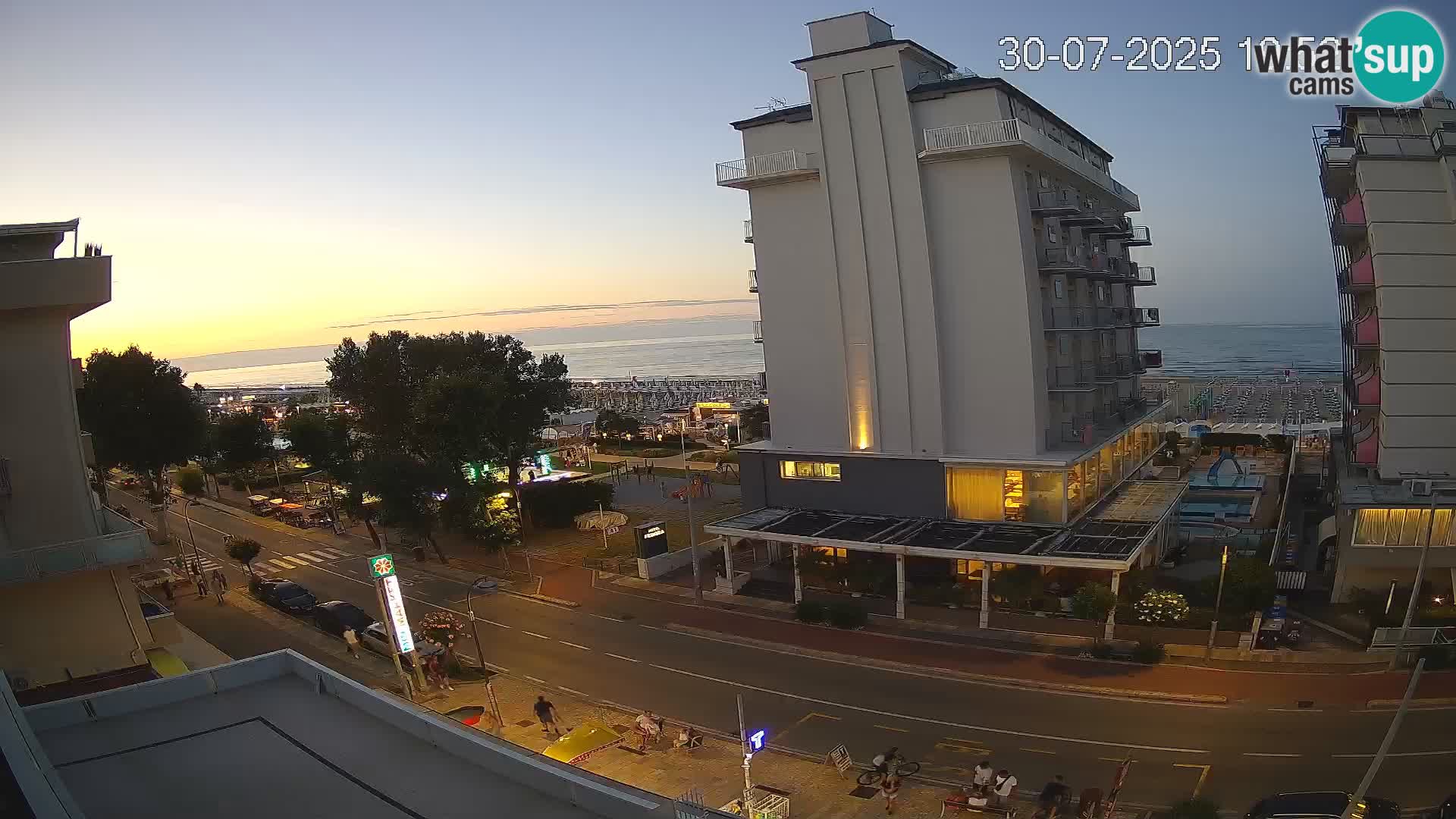 Riccione Webcam Strand und Gärten La Malfa – Bagni Oreste Strand 115