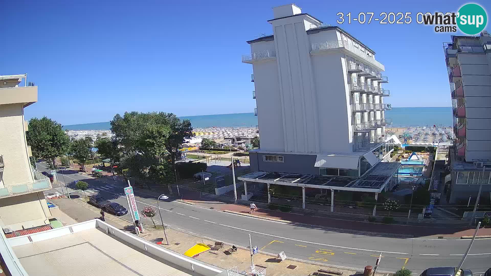 Riccione webcam spiaggia e giardini La Malfa – Bagni Oreste spiaggia 115