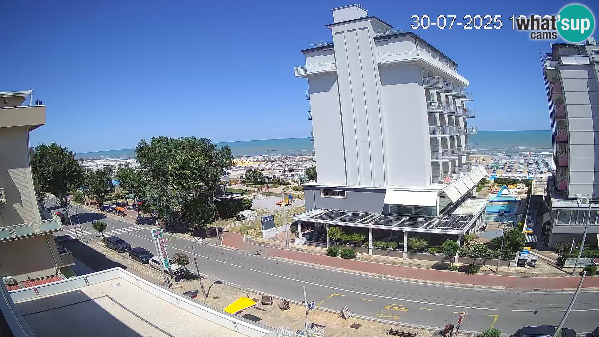 Riccione Webcam Strand und Gärten La Malfa – Bagni Oreste Strand 115