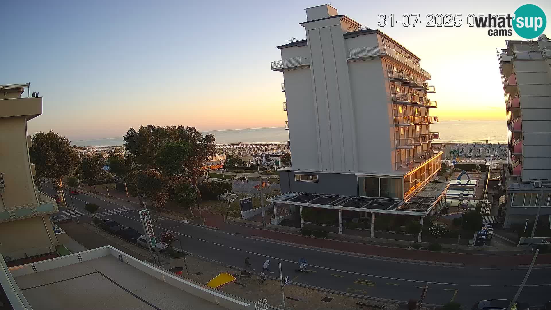 Riccione webcam spiaggia e giardini La Malfa – Bagni Oreste spiaggia 115