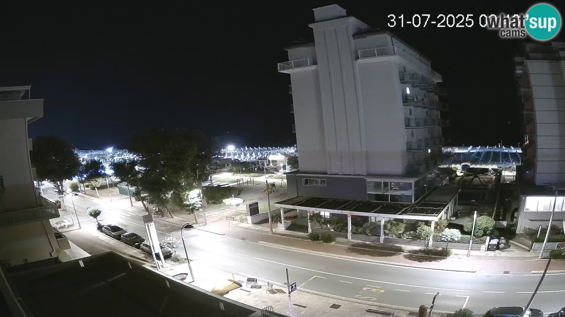 Riccione webcam playa y jardines La Malfa – Playa Bagni Oreste 115