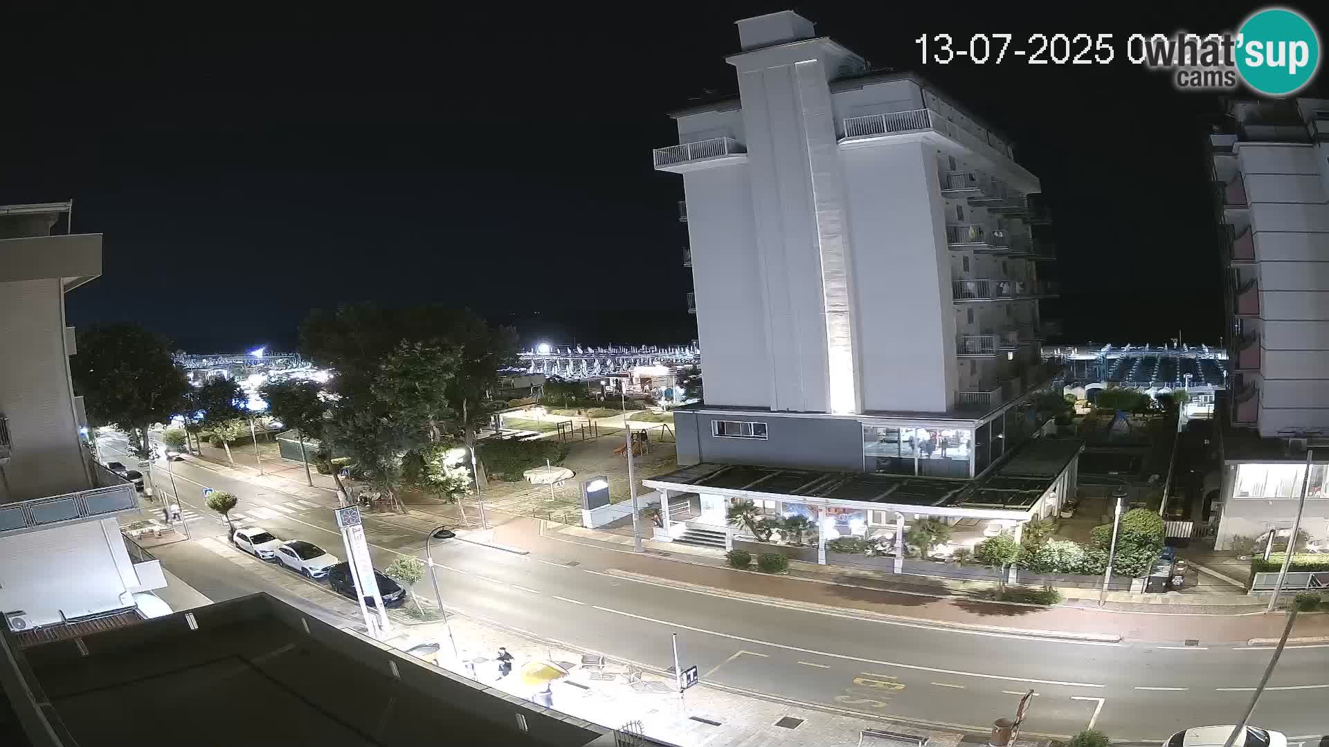 Riccione webcam playa y jardines La Malfa – Playa Bagni Oreste 115