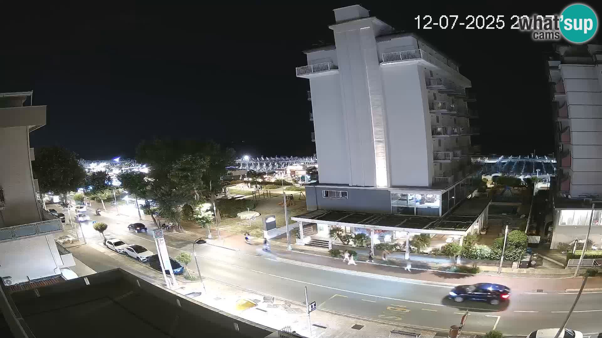 Riccione webcam playa y jardines La Malfa – Playa Bagni Oreste 115