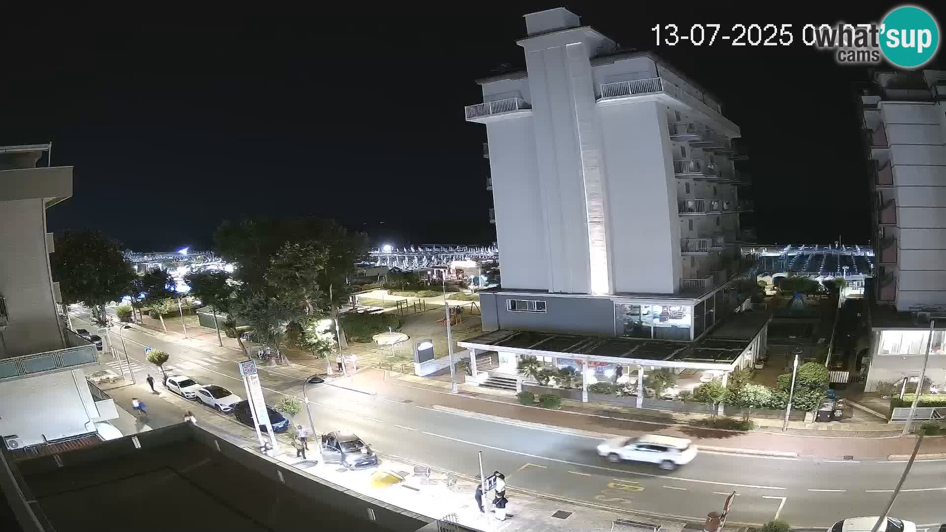 Riccione web kamera plaža i vrtovi La Malfa – plaža Bagni Oreste 115