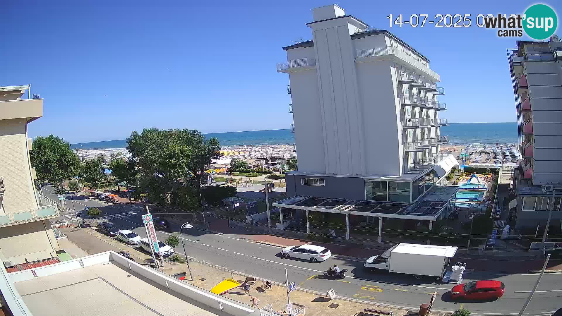 Riccione webcam spiaggia e giardini La Malfa – Bagni Oreste spiaggia 115