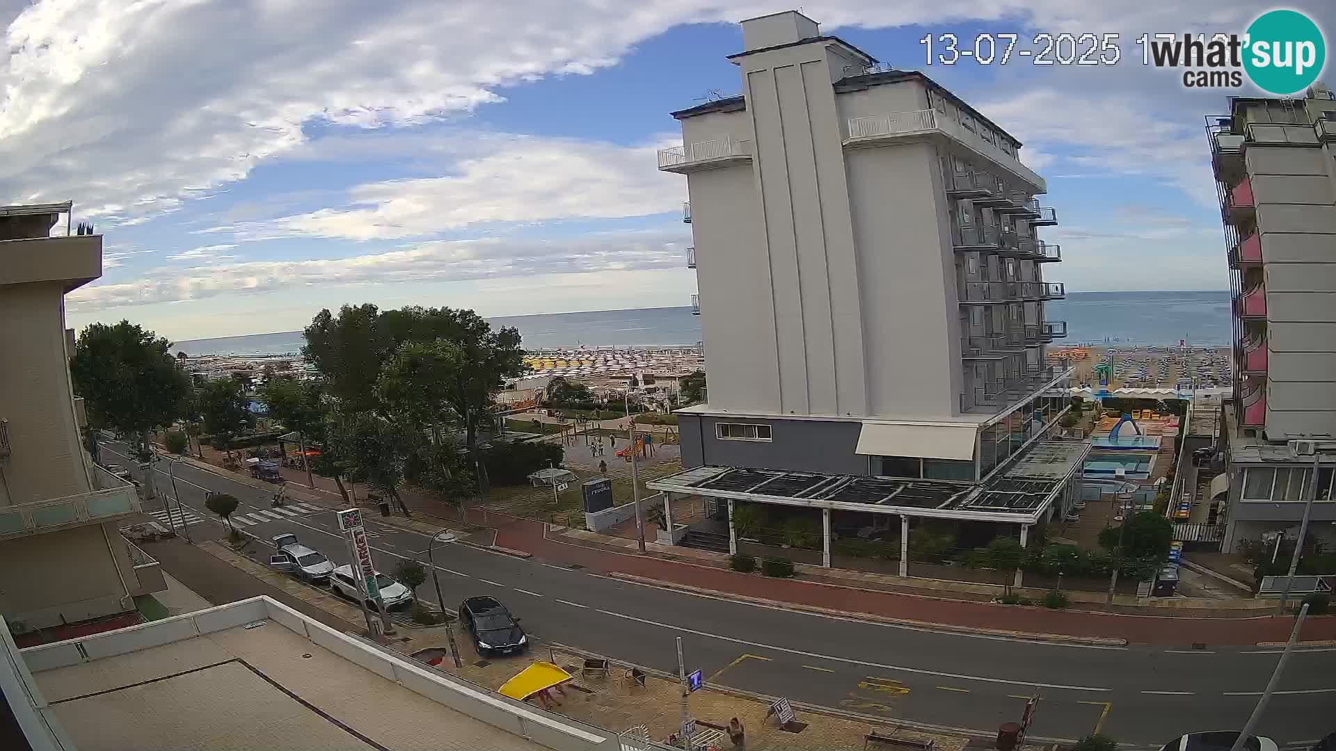 Riccione webcam spiaggia e giardini La Malfa – Bagni Oreste spiaggia 115