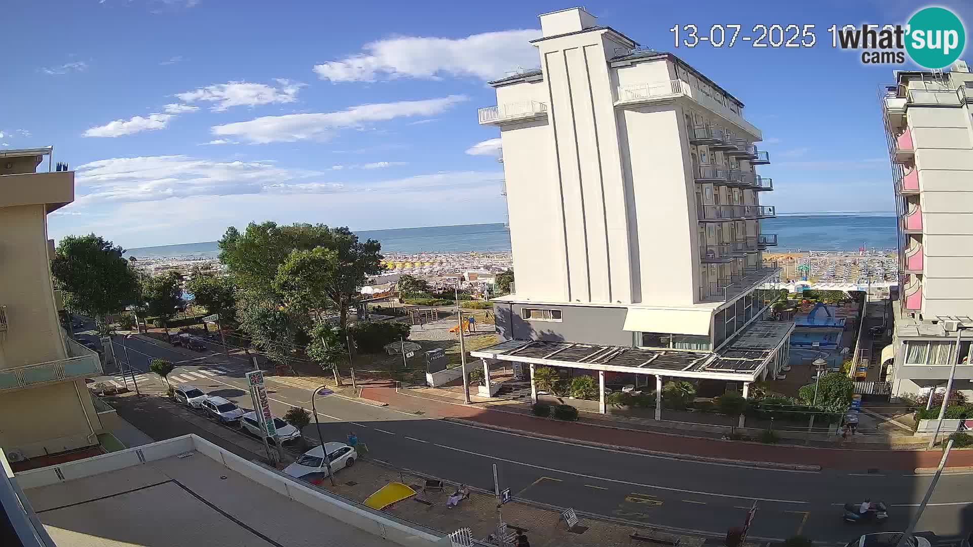 Riccione webcam playa y jardines La Malfa – Playa Bagni Oreste 115