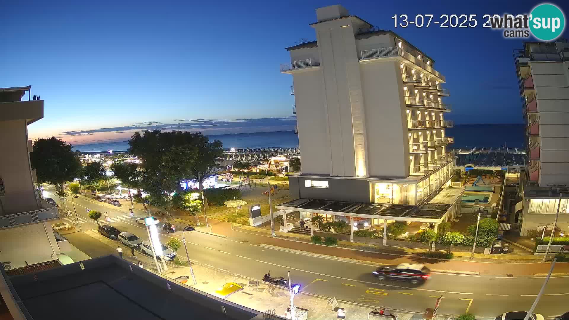 Riccione webcam spiaggia e giardini La Malfa – Bagni Oreste spiaggia 115