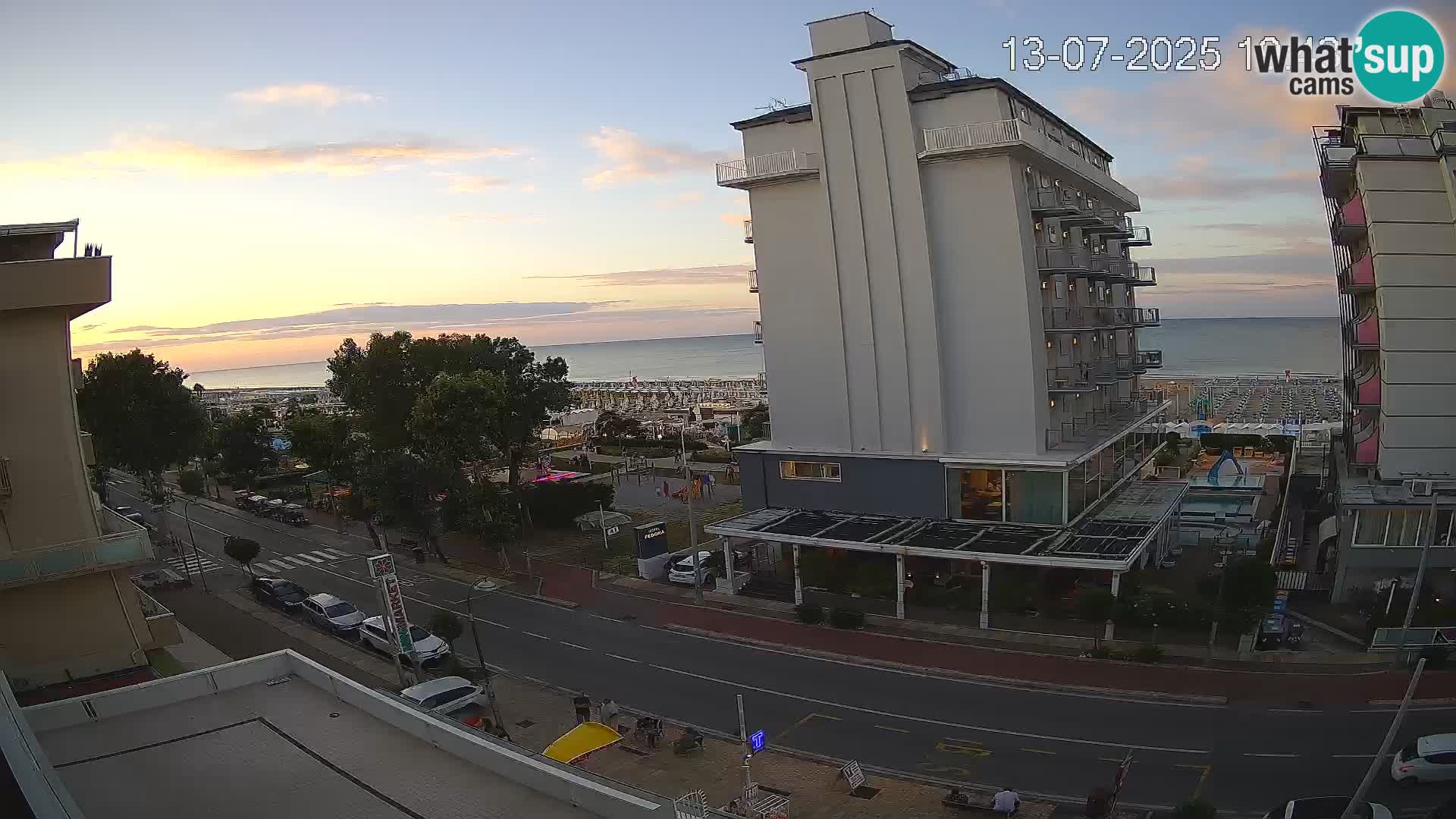 Riccione webcam spiaggia e giardini La Malfa – Bagni Oreste spiaggia 115