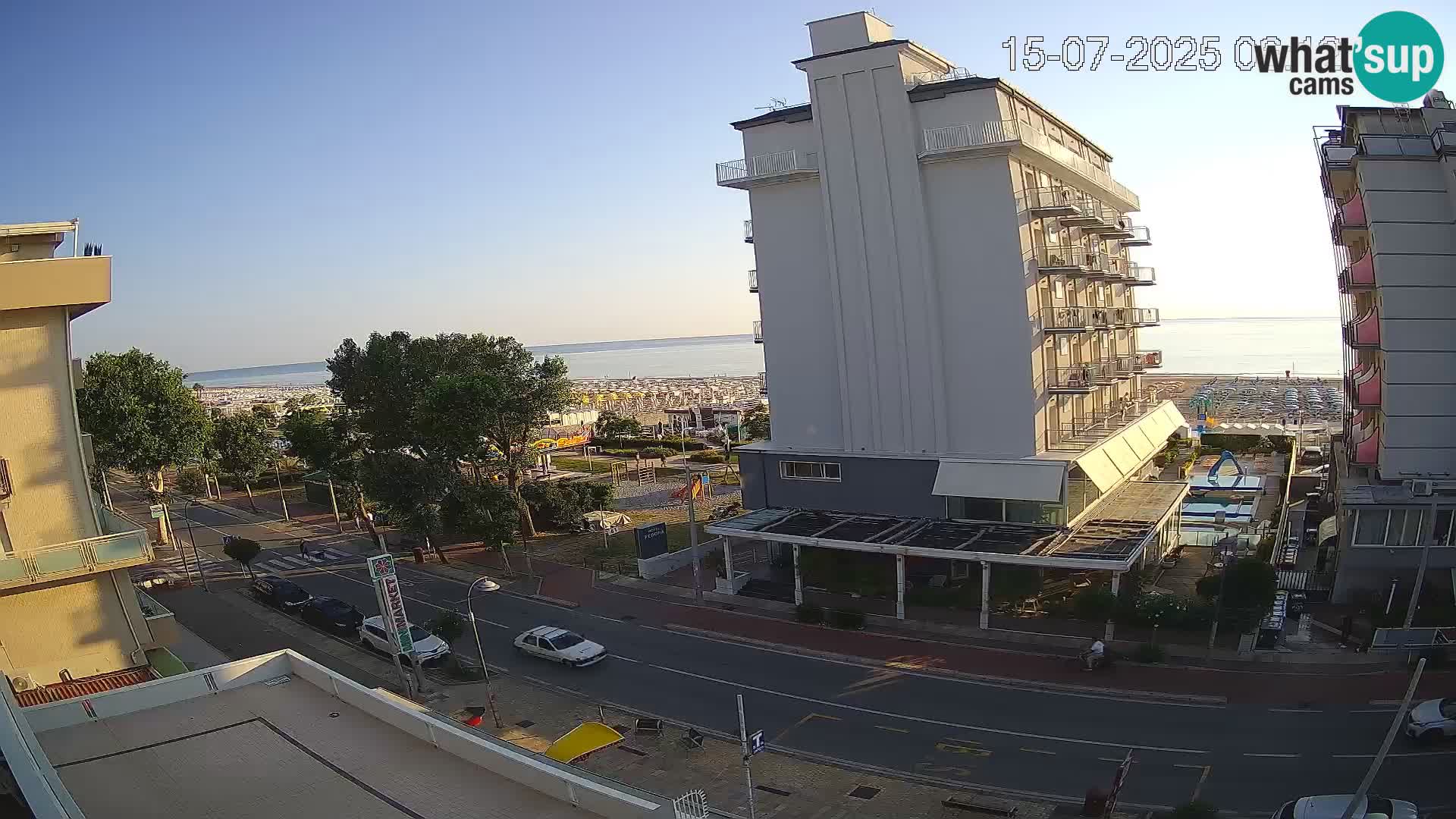 Riccione webcam spiaggia e giardini La Malfa – Bagni Oreste spiaggia 115