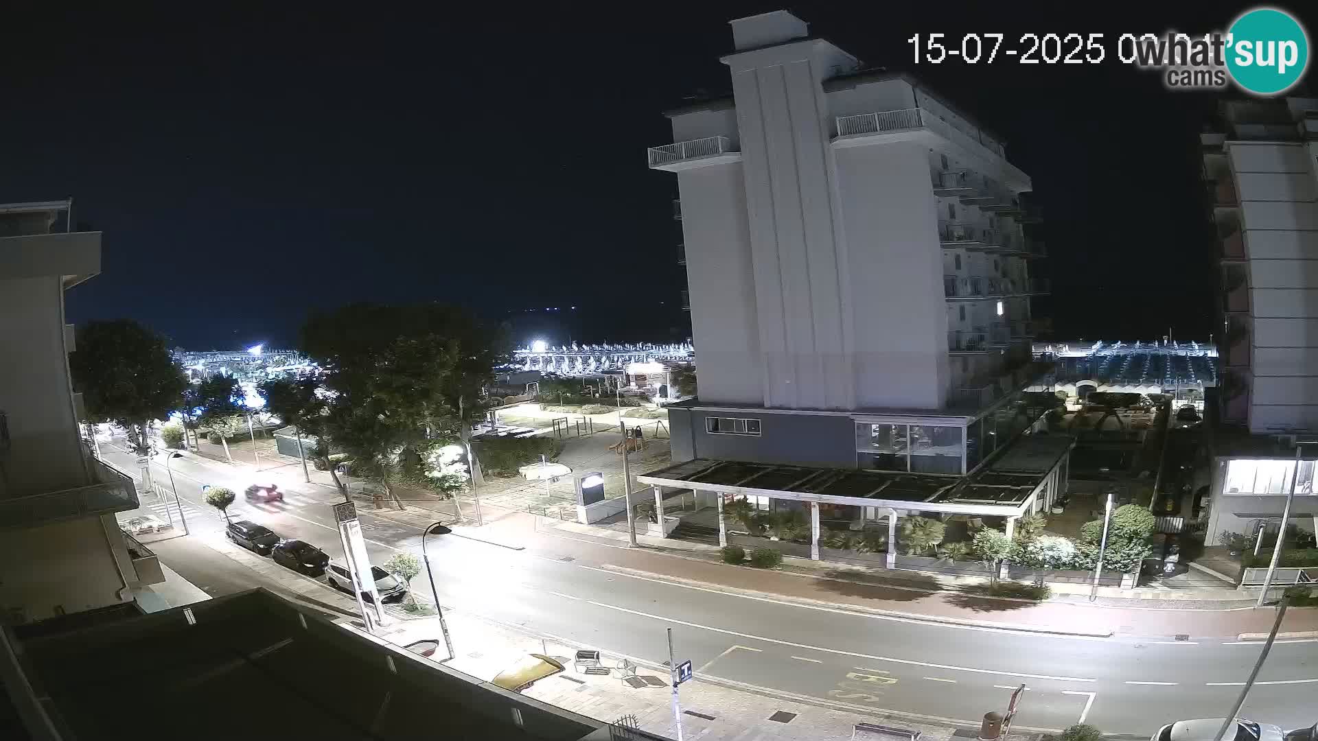 Riccione webcam plage et jardins La Malfa – Bagni Oreste plage 115