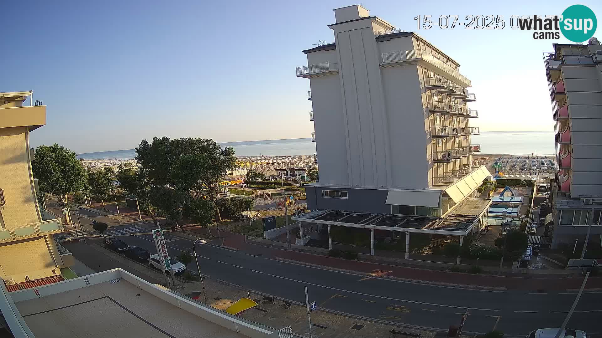 Riccione Webcam Strand und Gärten La Malfa – Bagni Oreste Strand 115