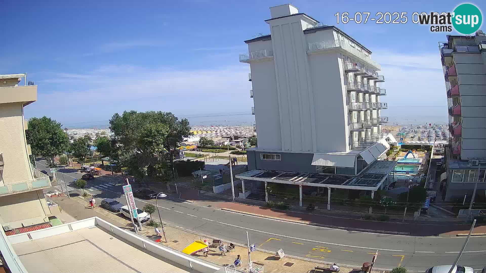 Riccione Webcam Strand und Gärten La Malfa – Bagni Oreste Strand 115