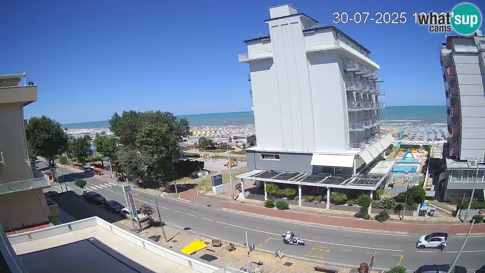 Riccione webcam playa y jardines La Malfa – Playa Bagni Oreste 115