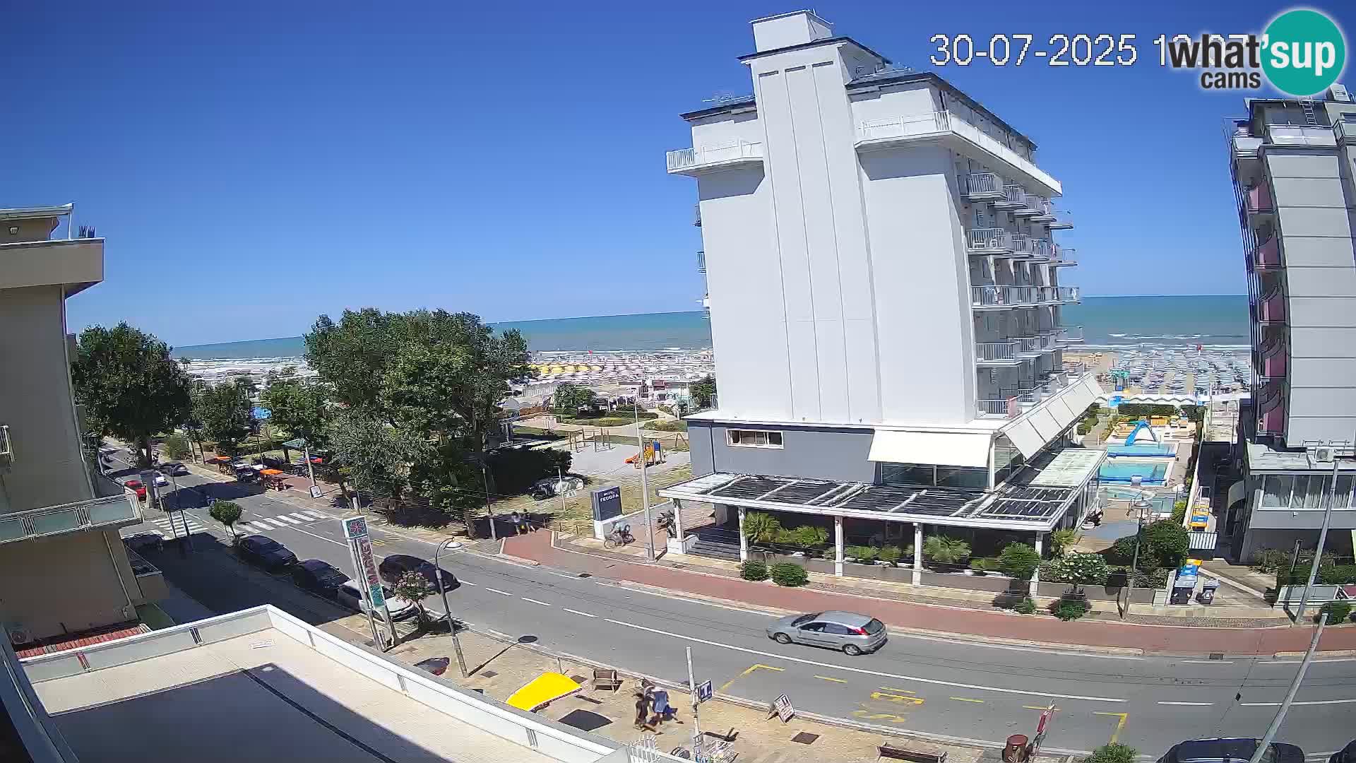 Riccione webcam spiaggia e giardini La Malfa – Bagni Oreste spiaggia 115