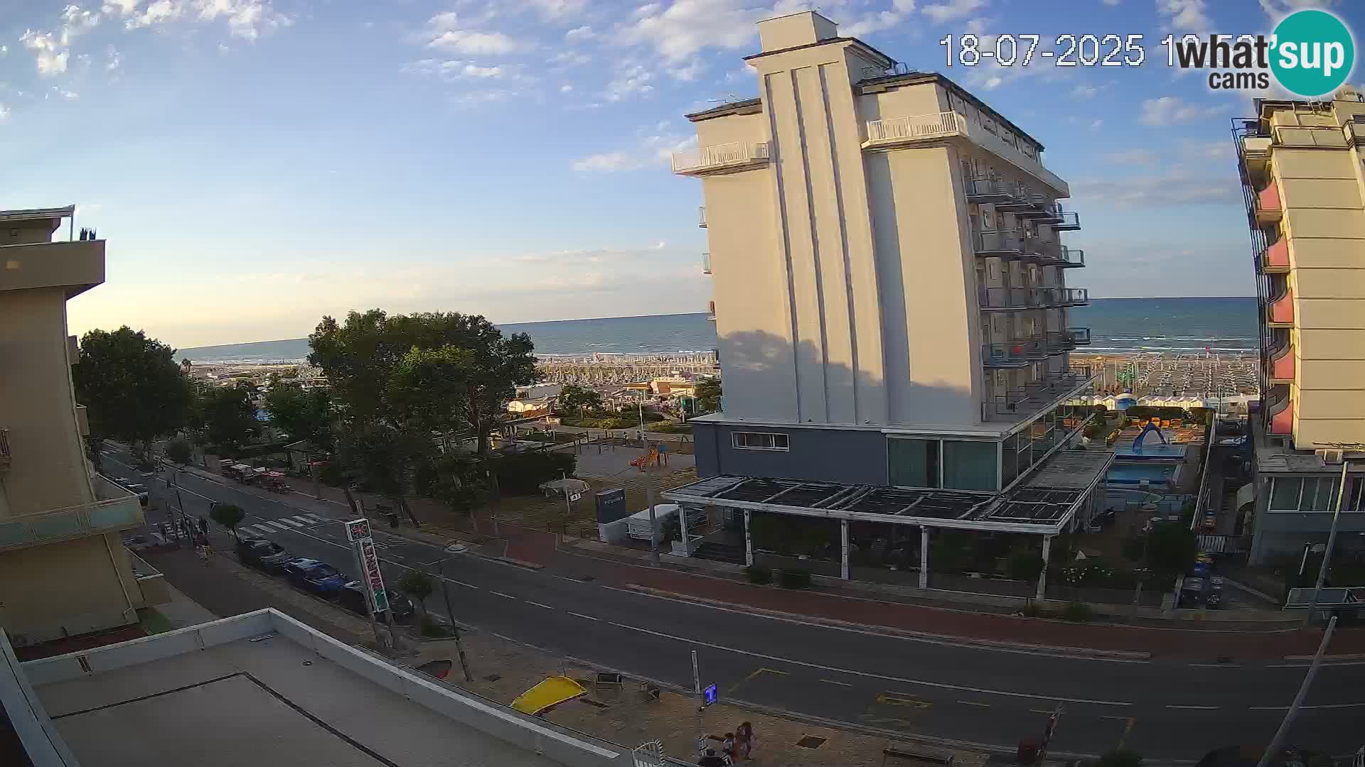 Riccione webcam spiaggia e giardini La Malfa – Bagni Oreste spiaggia 115