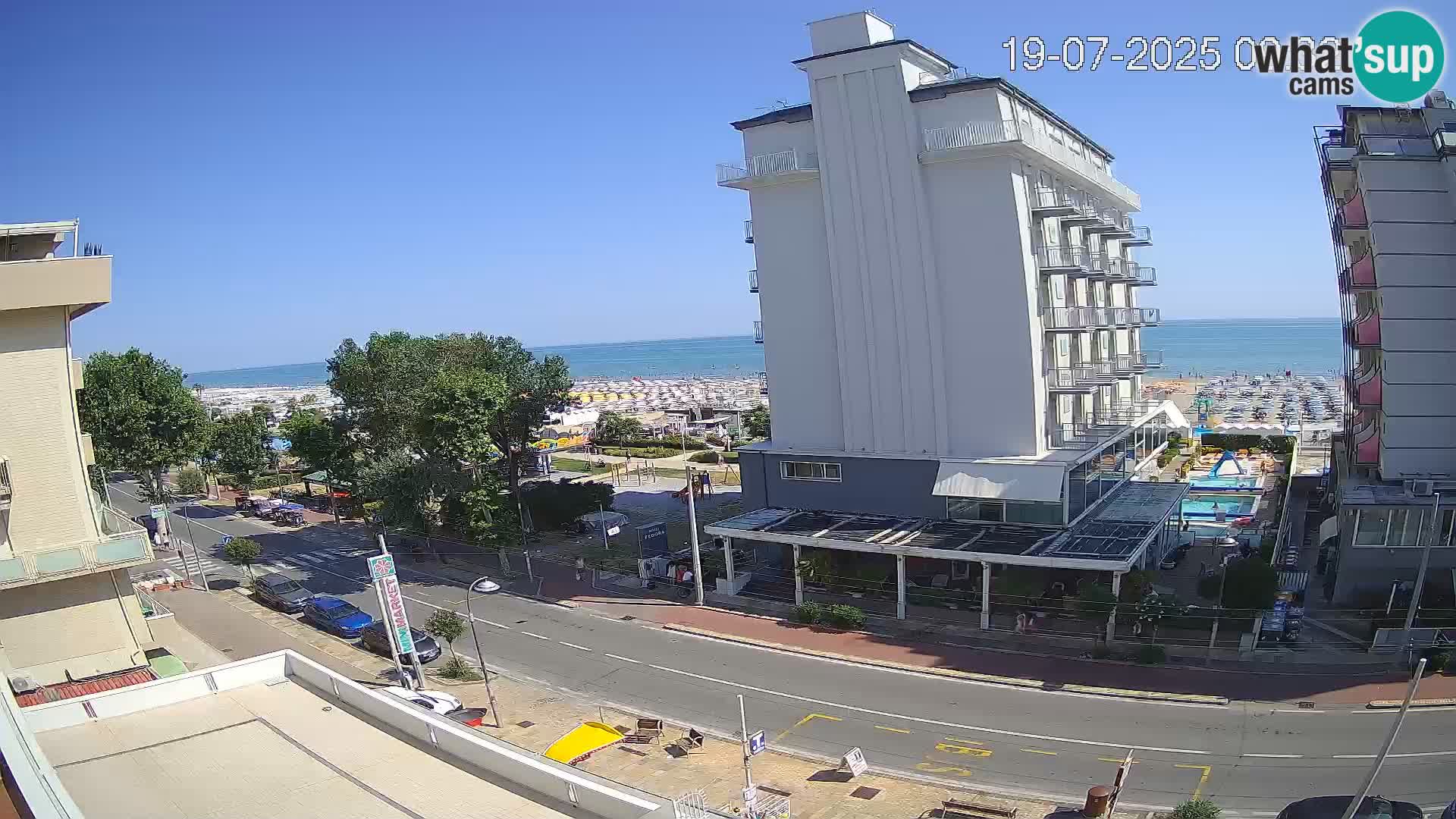 Riccione Webcam Strand und Gärten La Malfa – Bagni Oreste Strand 115