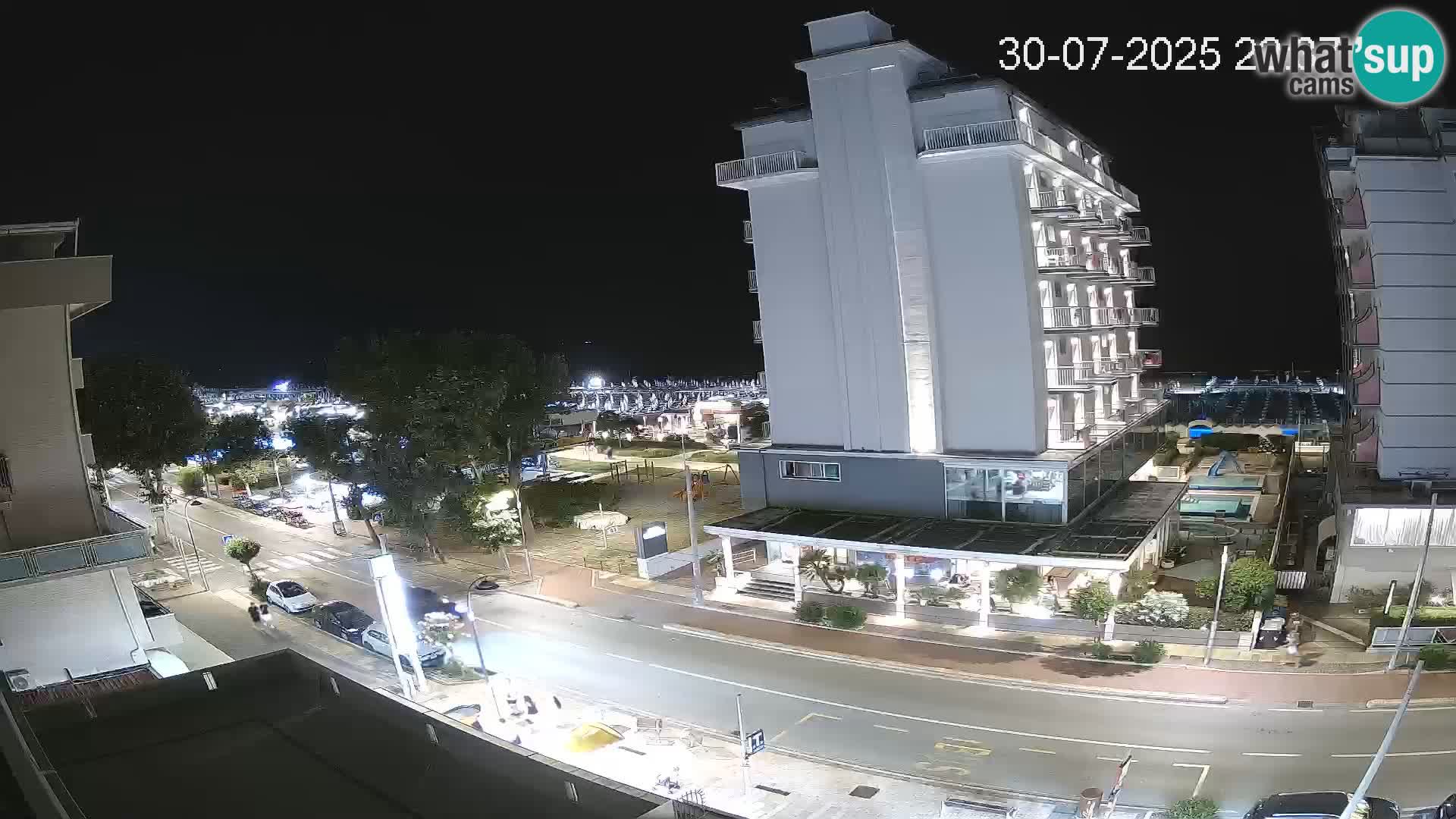 Riccione web kamera plaža i vrtovi La Malfa – plaža Bagni Oreste 115