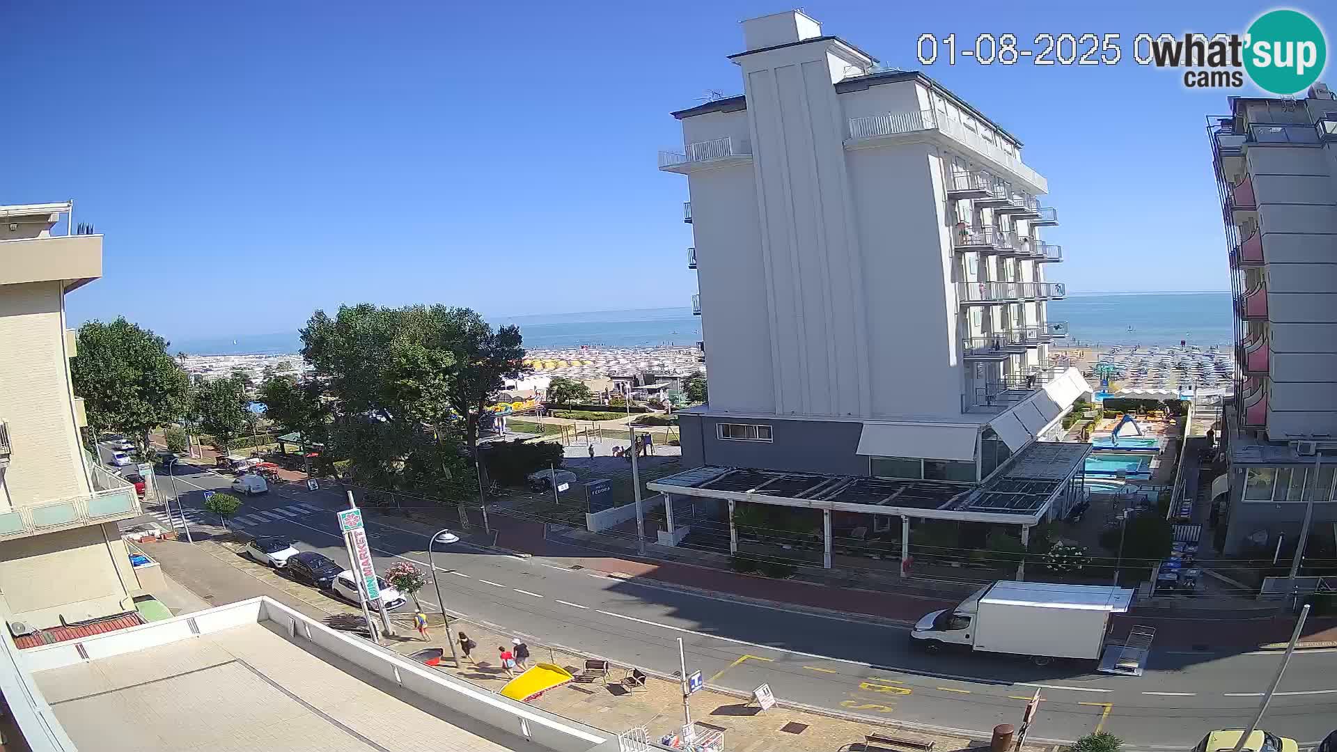 Riccione Webcam Strand und Gärten La Malfa – Bagni Oreste Strand 115
