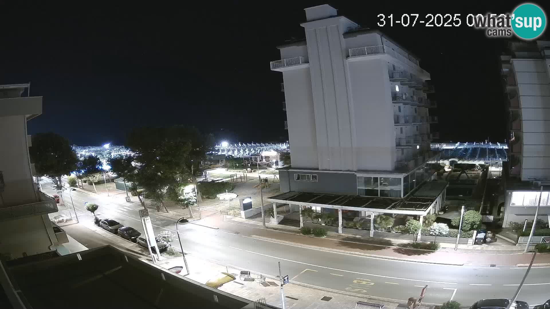 Riccione webcam plage et jardins La Malfa – Bagni Oreste plage 115