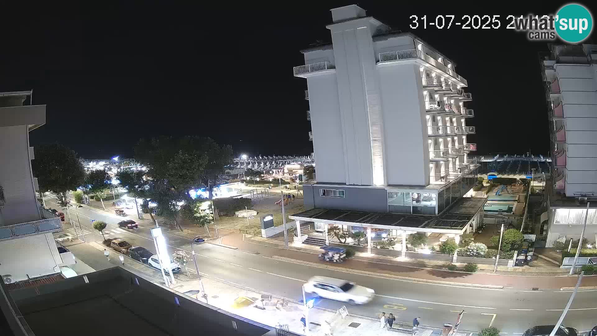 Riccione webcam plage et jardins La Malfa – Bagni Oreste plage 115