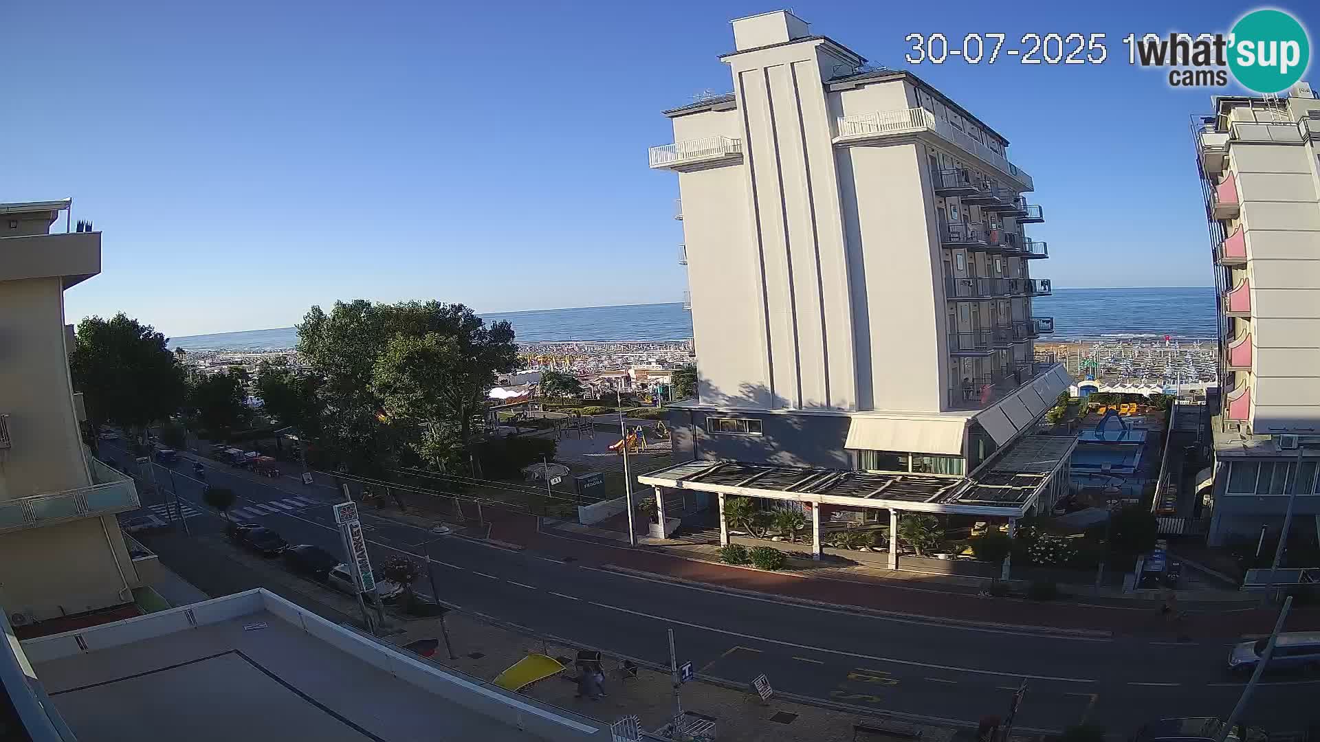 Riccione Webcam Strand und Gärten La Malfa – Bagni Oreste Strand 115