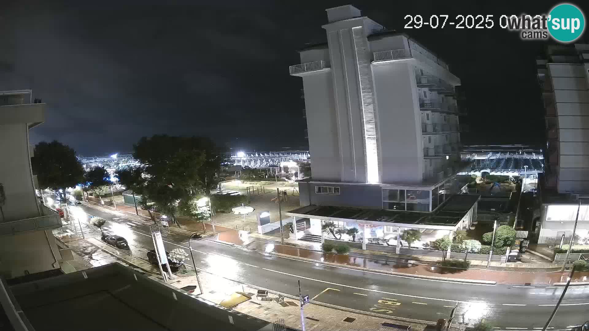 Riccione web kamera plaža i vrtovi La Malfa – plaža Bagni Oreste 115