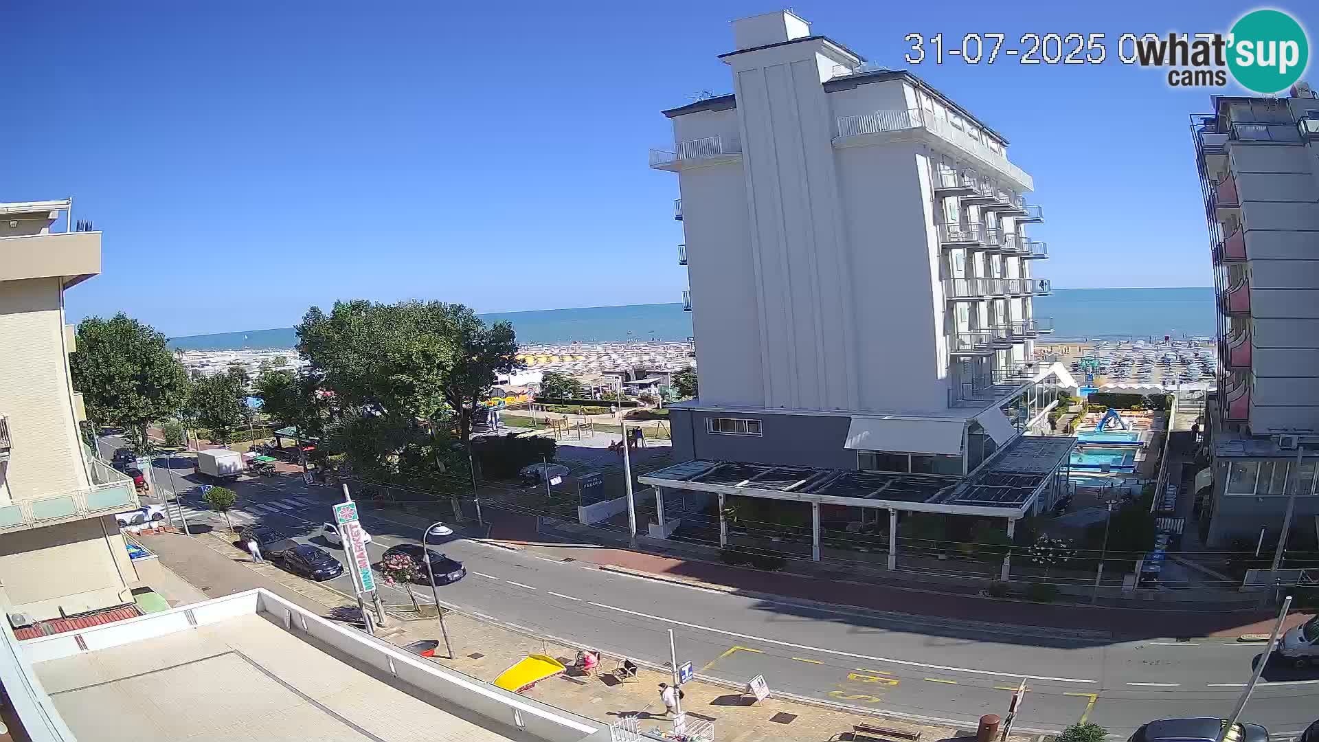 Riccione Webcam Strand und Gärten La Malfa – Bagni Oreste Strand 115