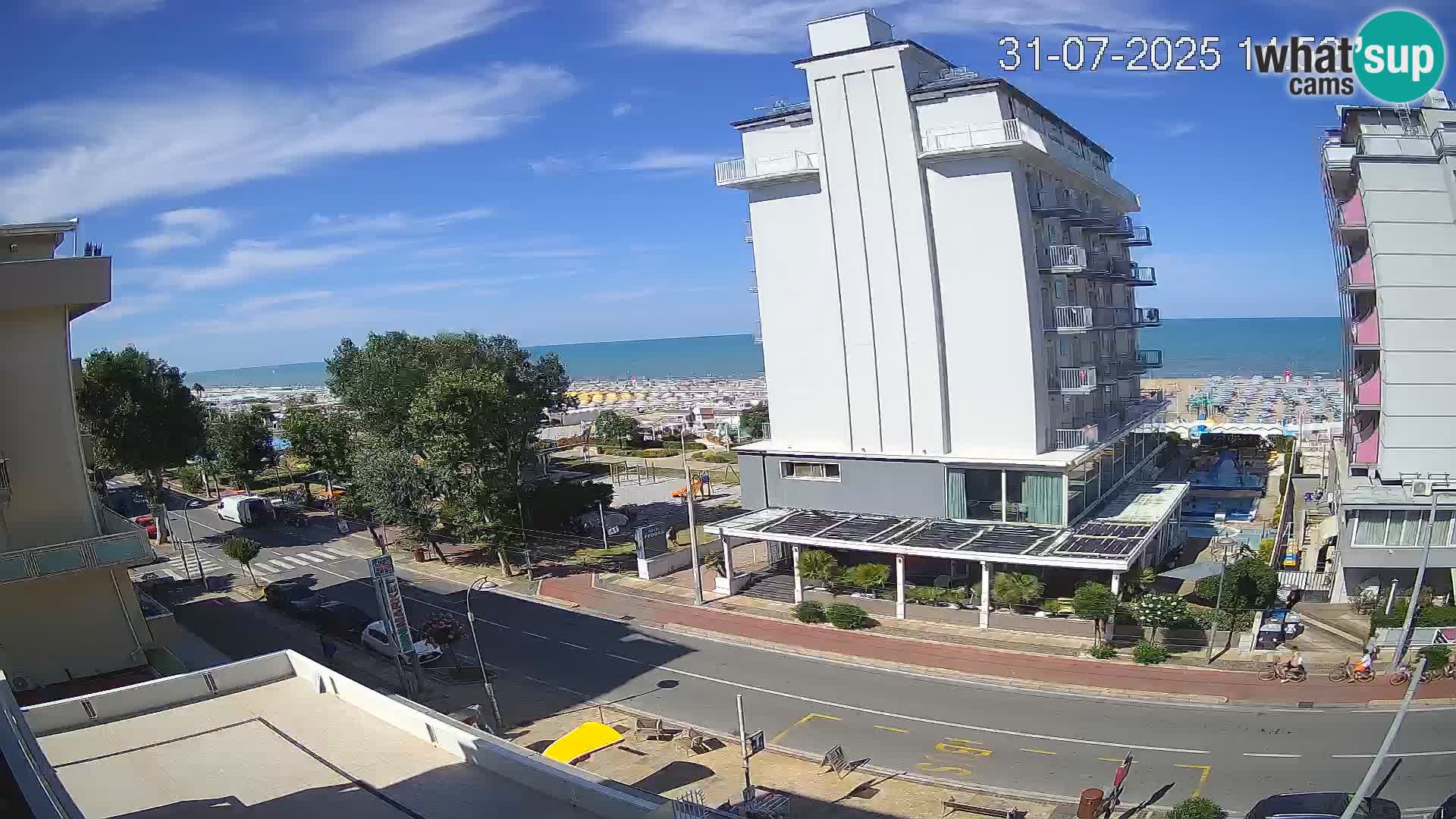 Riccione Webcam Strand und Gärten La Malfa – Bagni Oreste Strand 115