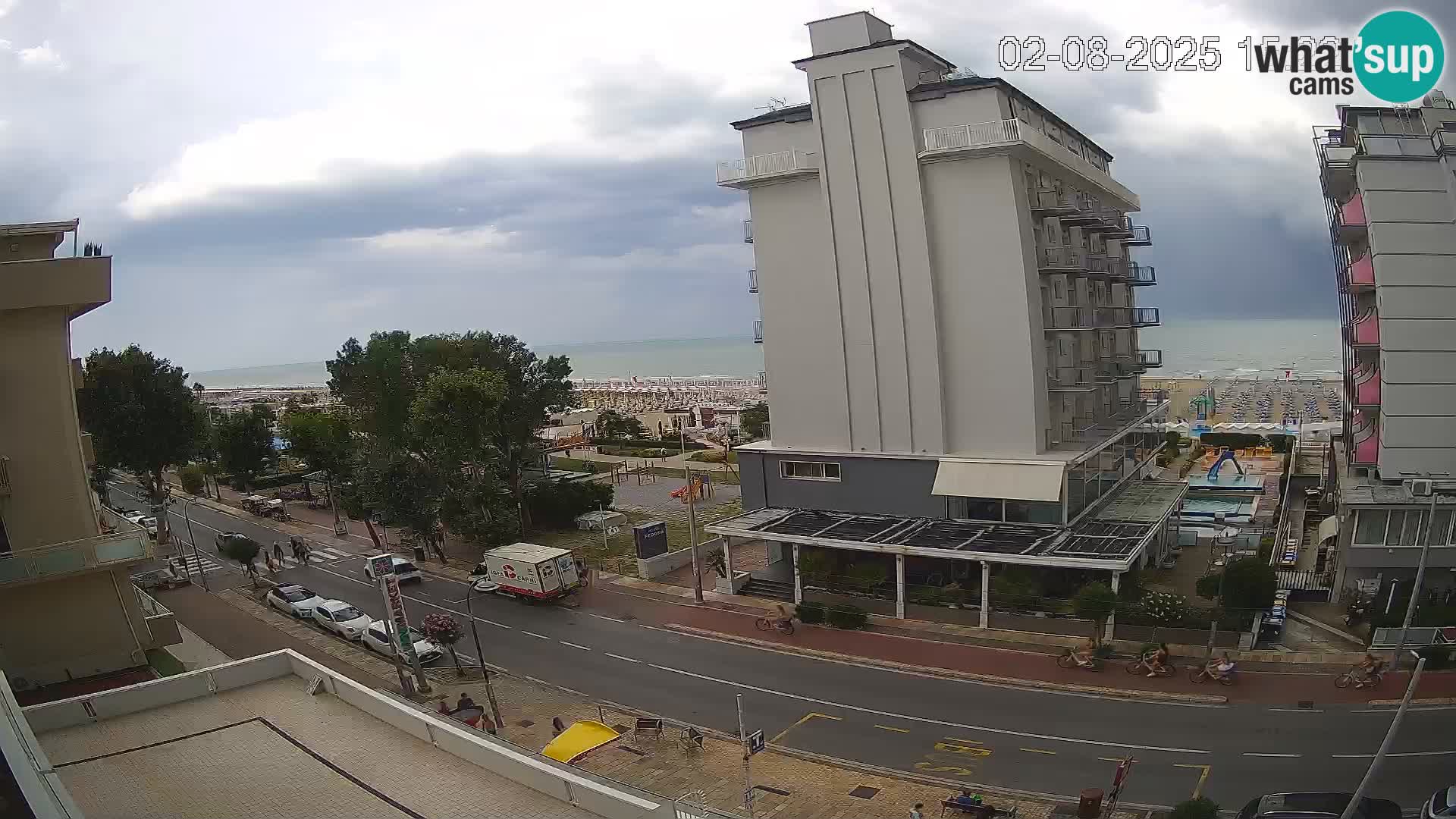 Riccione webcam spiaggia e giardini La Malfa – Bagni Oreste spiaggia 115
