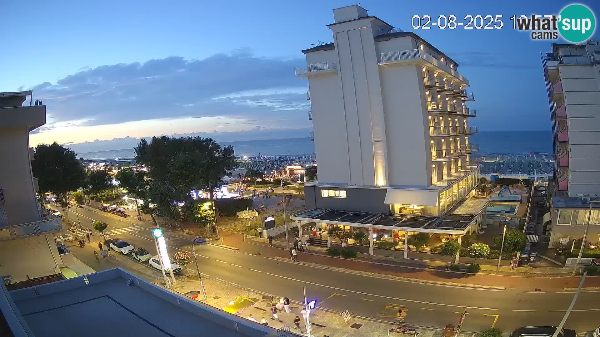 Riccione livecam beach and La Malfa gardens – Bagni Oreste spiaggia 115