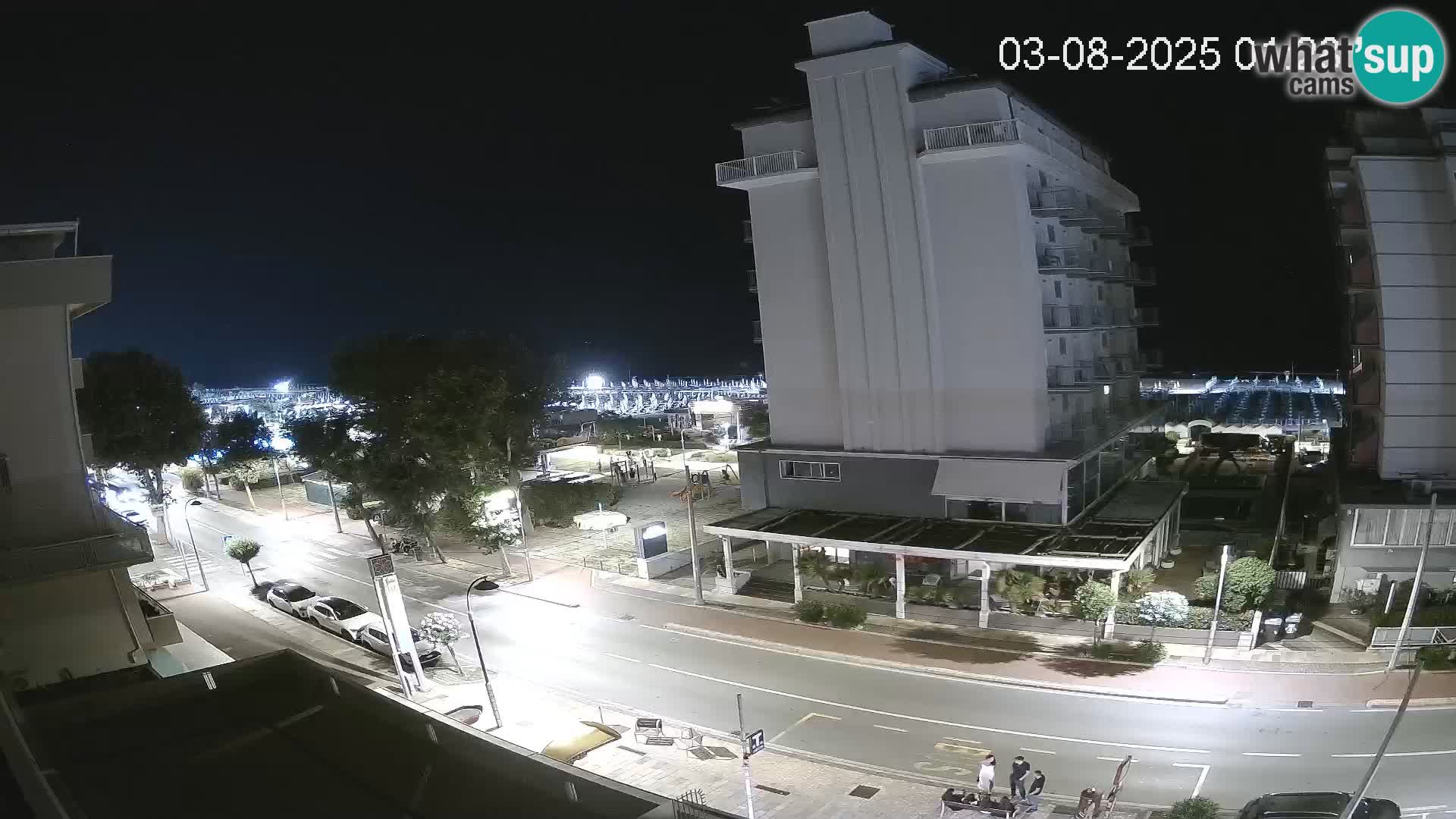 Riccione webcam plage et jardins La Malfa – Bagni Oreste plage 115