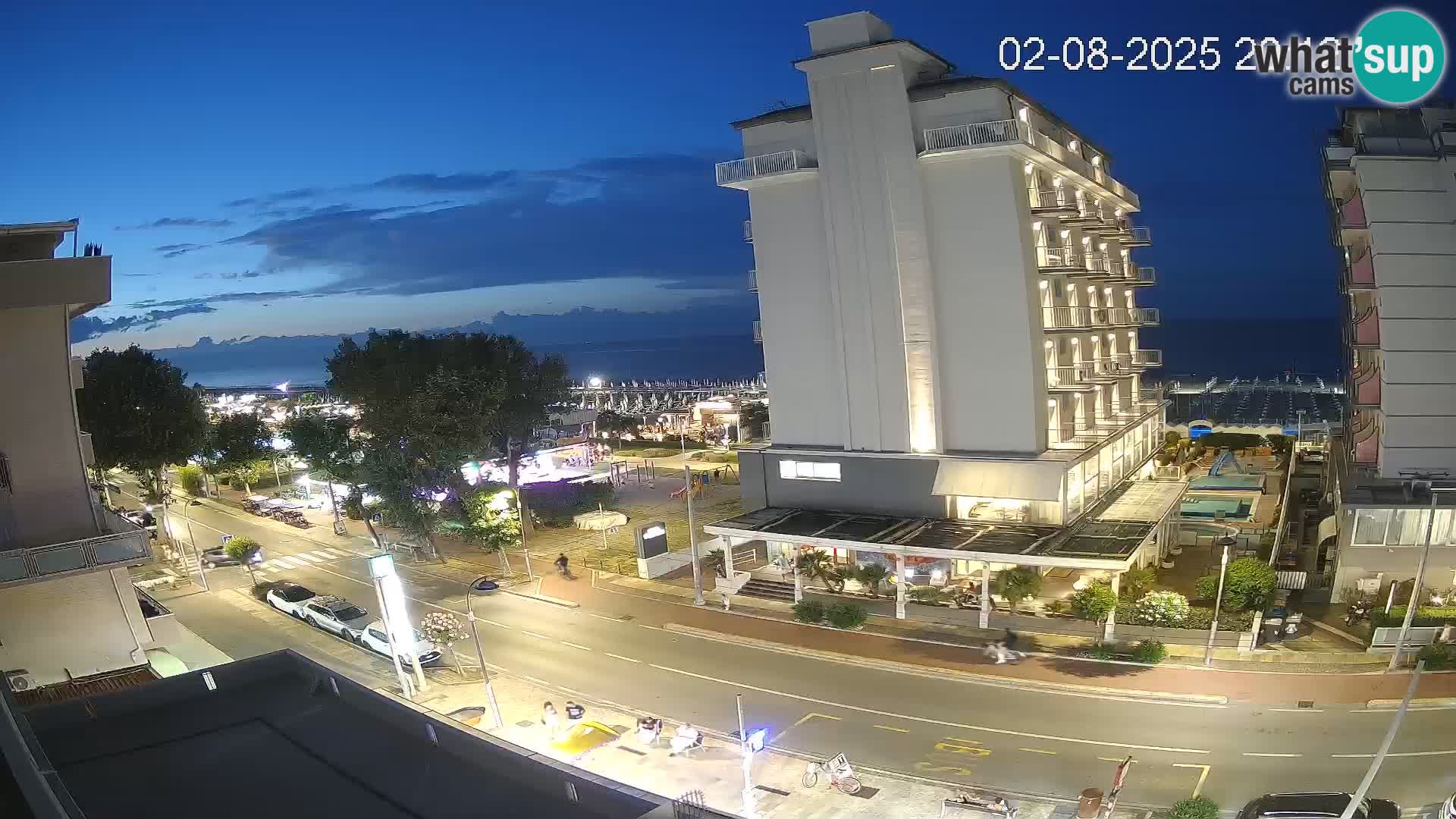 Riccione webcam spiaggia e giardini La Malfa – Bagni Oreste spiaggia 115