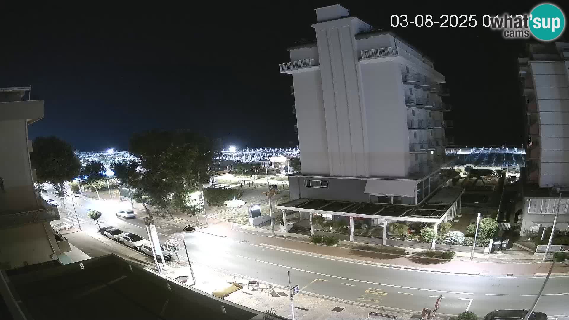 Riccione webcam plage et jardins La Malfa – Bagni Oreste plage 115