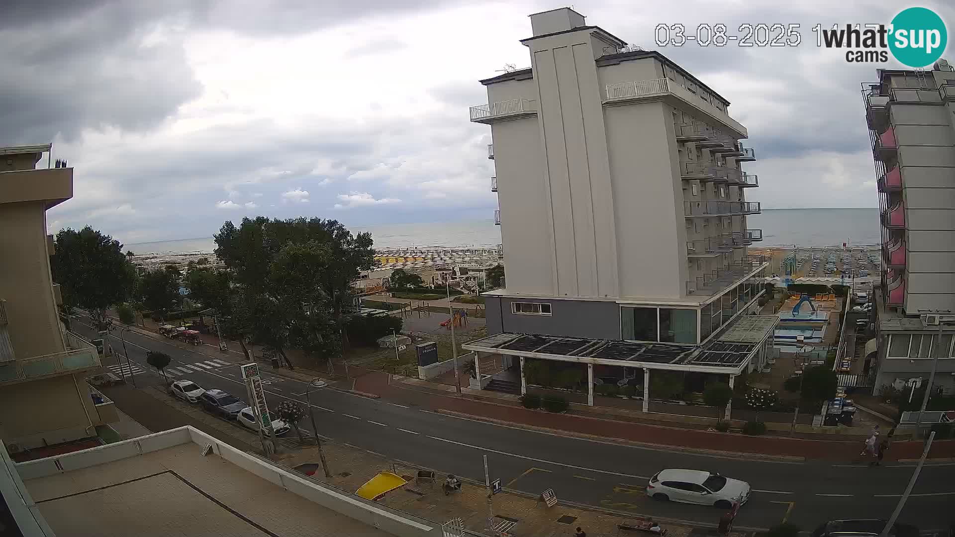 Riccione Webcam Strand und Gärten La Malfa – Bagni Oreste Strand 115