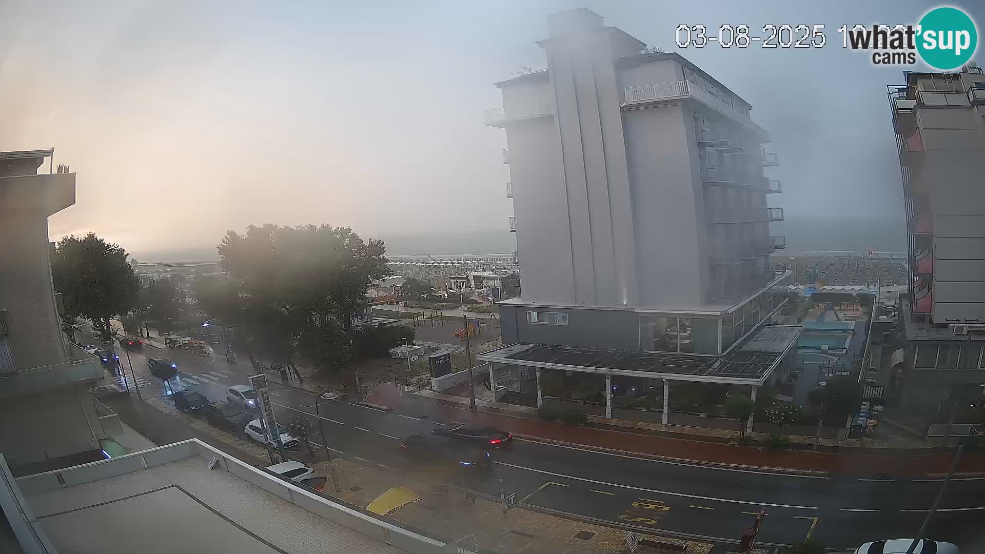 Riccione Webcam Strand und Gärten La Malfa – Bagni Oreste Strand 115