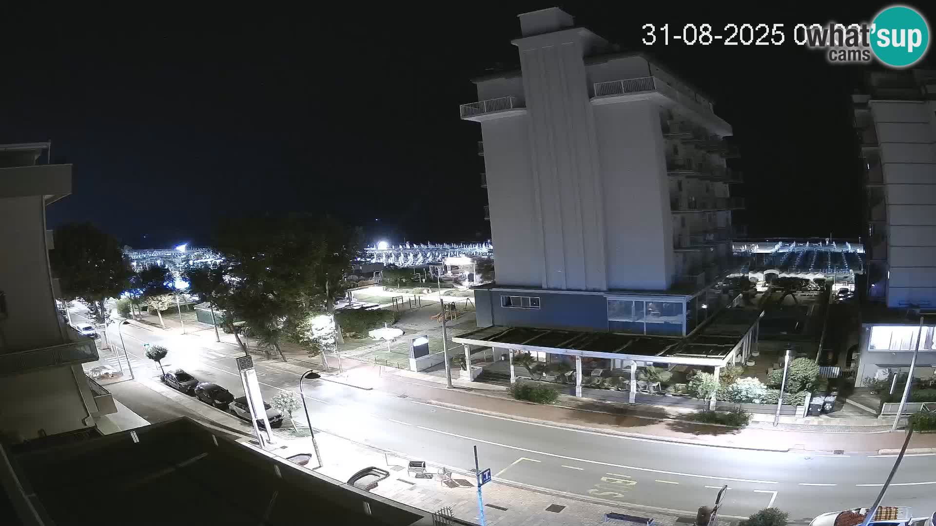 Riccione web kamera plaža i vrtovi La Malfa – plaža Bagni Oreste 115