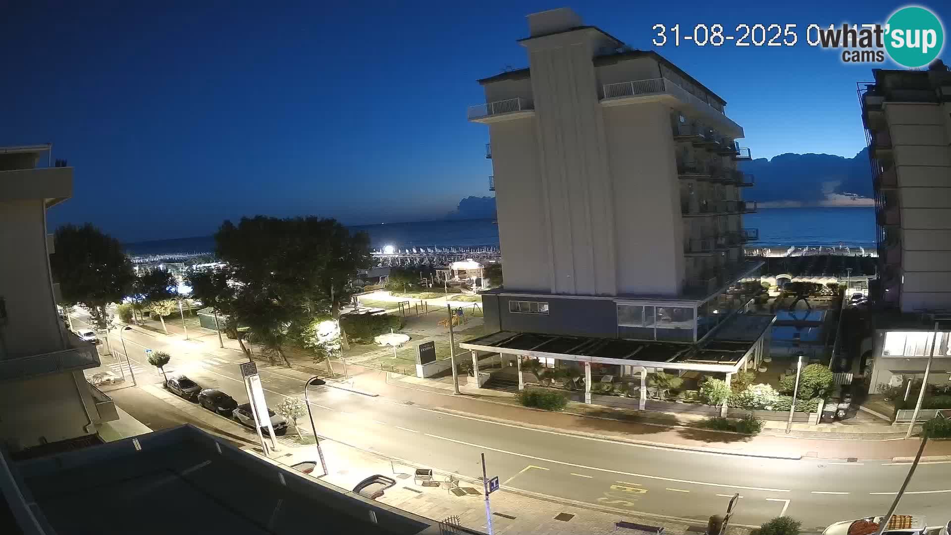 Riccione Webcam Strand und Gärten La Malfa – Bagni Oreste Strand 115