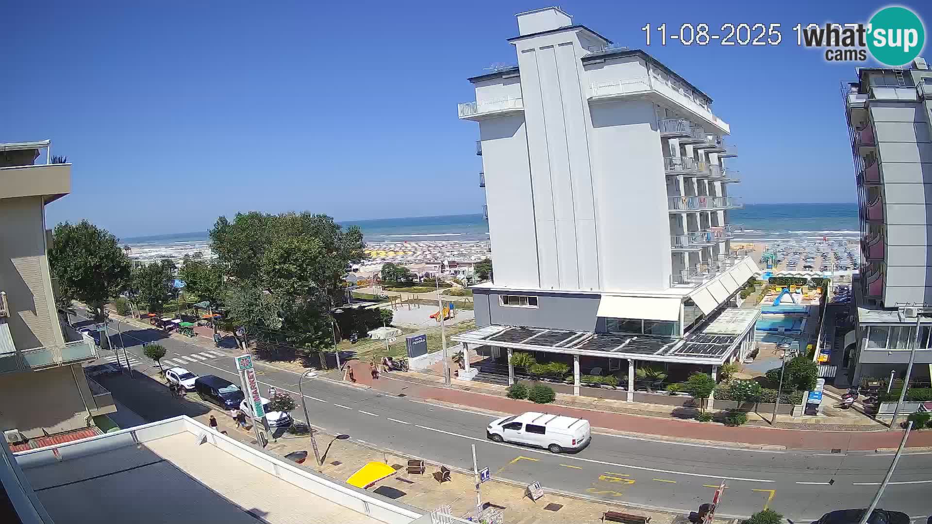 Riccione webcam spiaggia e giardini La Malfa – Bagni Oreste spiaggia 115