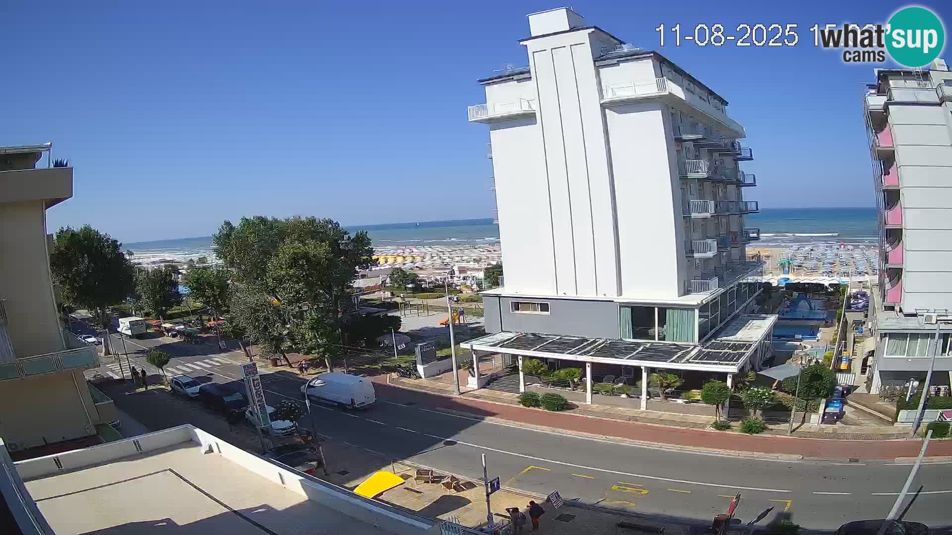 Riccione Webcam Strand und Gärten La Malfa – Bagni Oreste Strand 115