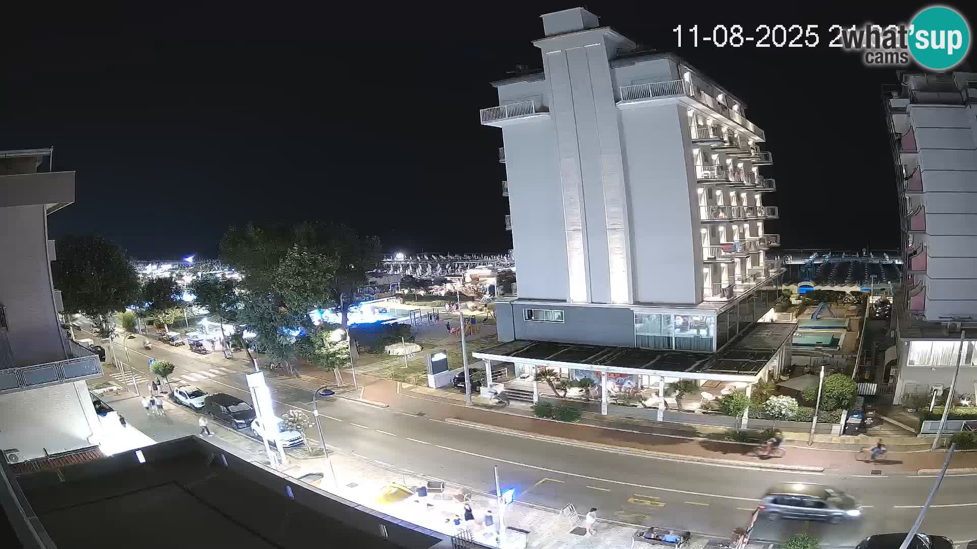 Riccione web kamera plaža i vrtovi La Malfa – plaža Bagni Oreste 115
