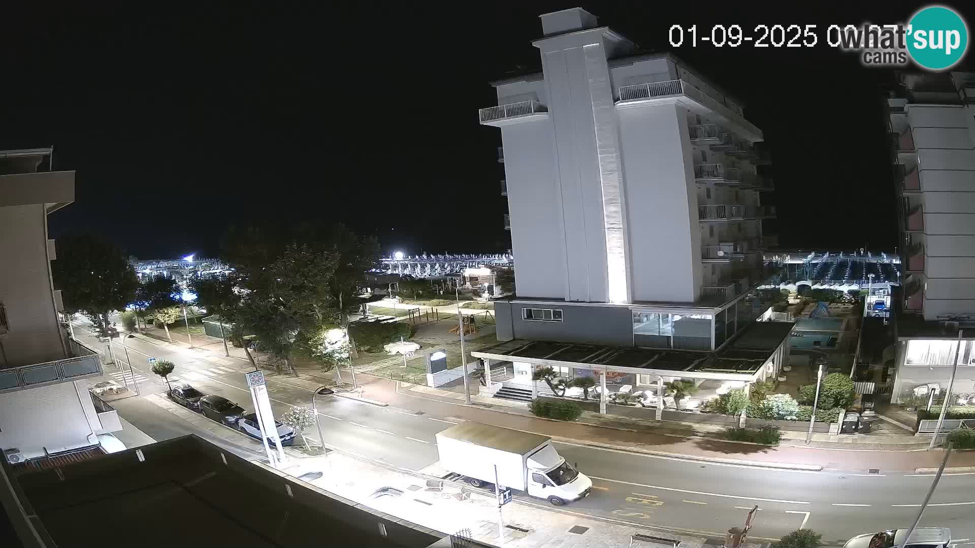 Riccione Webcam Strand und Gärten La Malfa – Bagni Oreste Strand 115