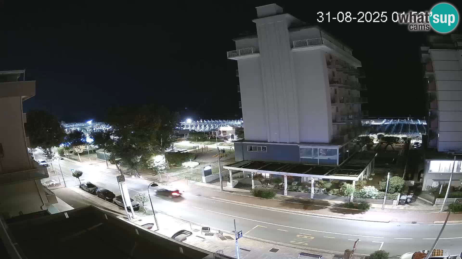 Riccione webcam plage et jardins La Malfa – Bagni Oreste plage 115