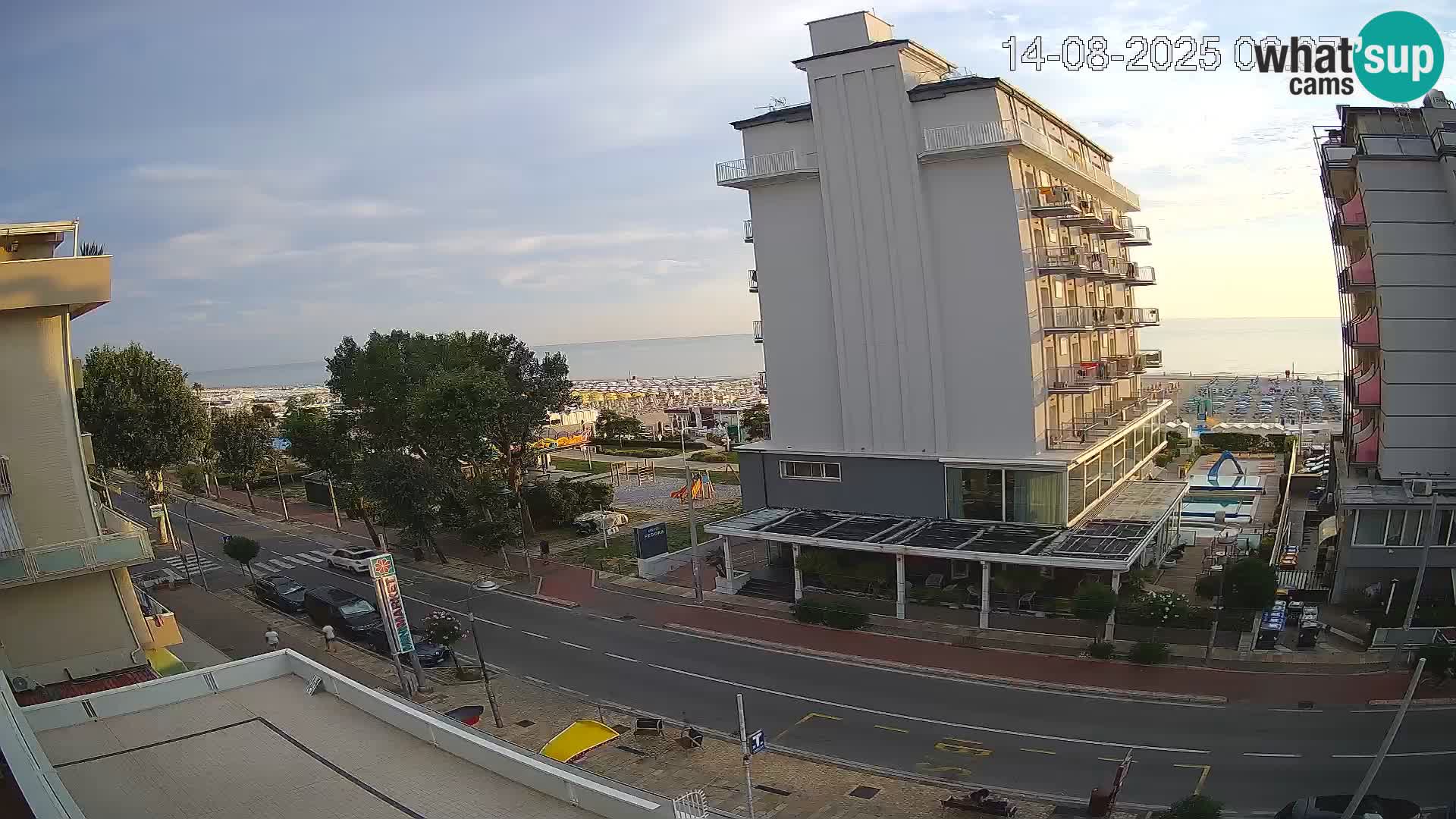 Riccione Webcam Strand und Gärten La Malfa – Bagni Oreste Strand 115