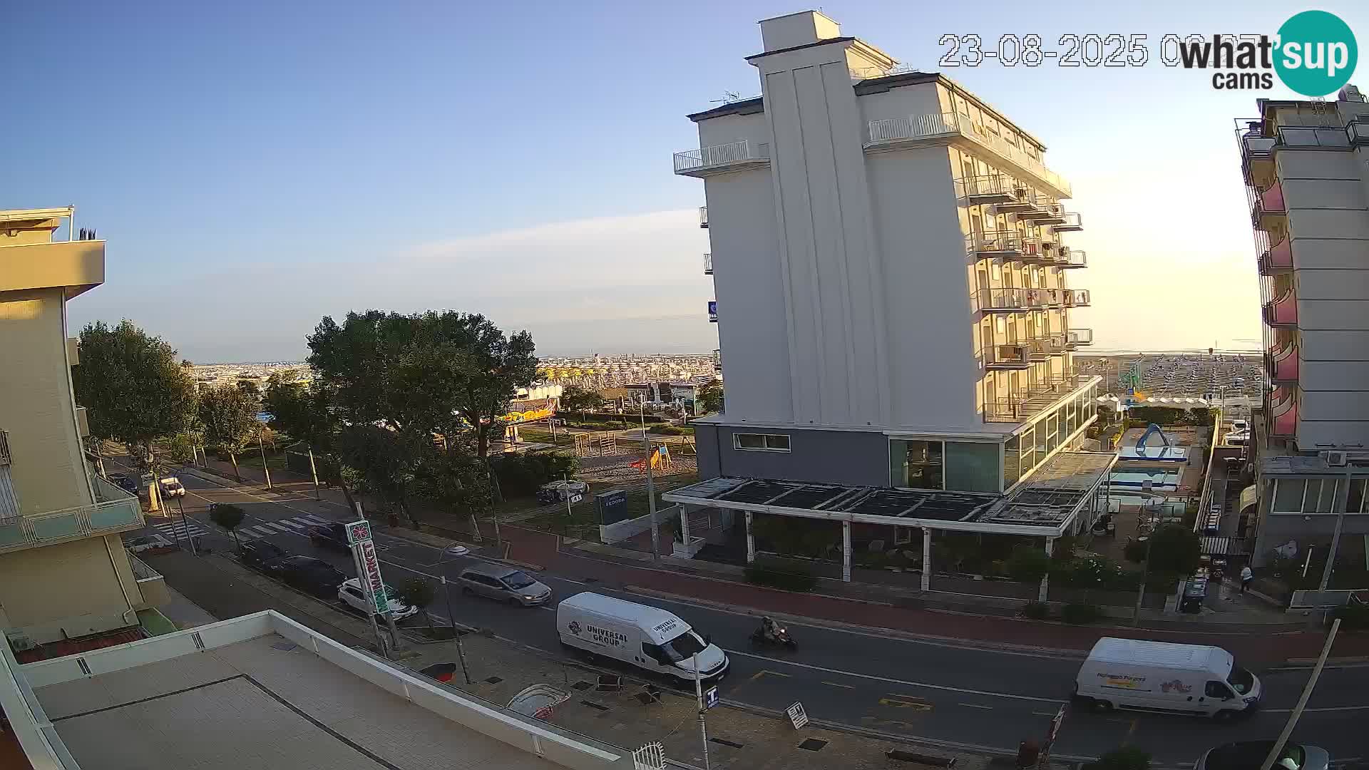 Riccione Webcam Strand und Gärten La Malfa – Bagni Oreste Strand 115