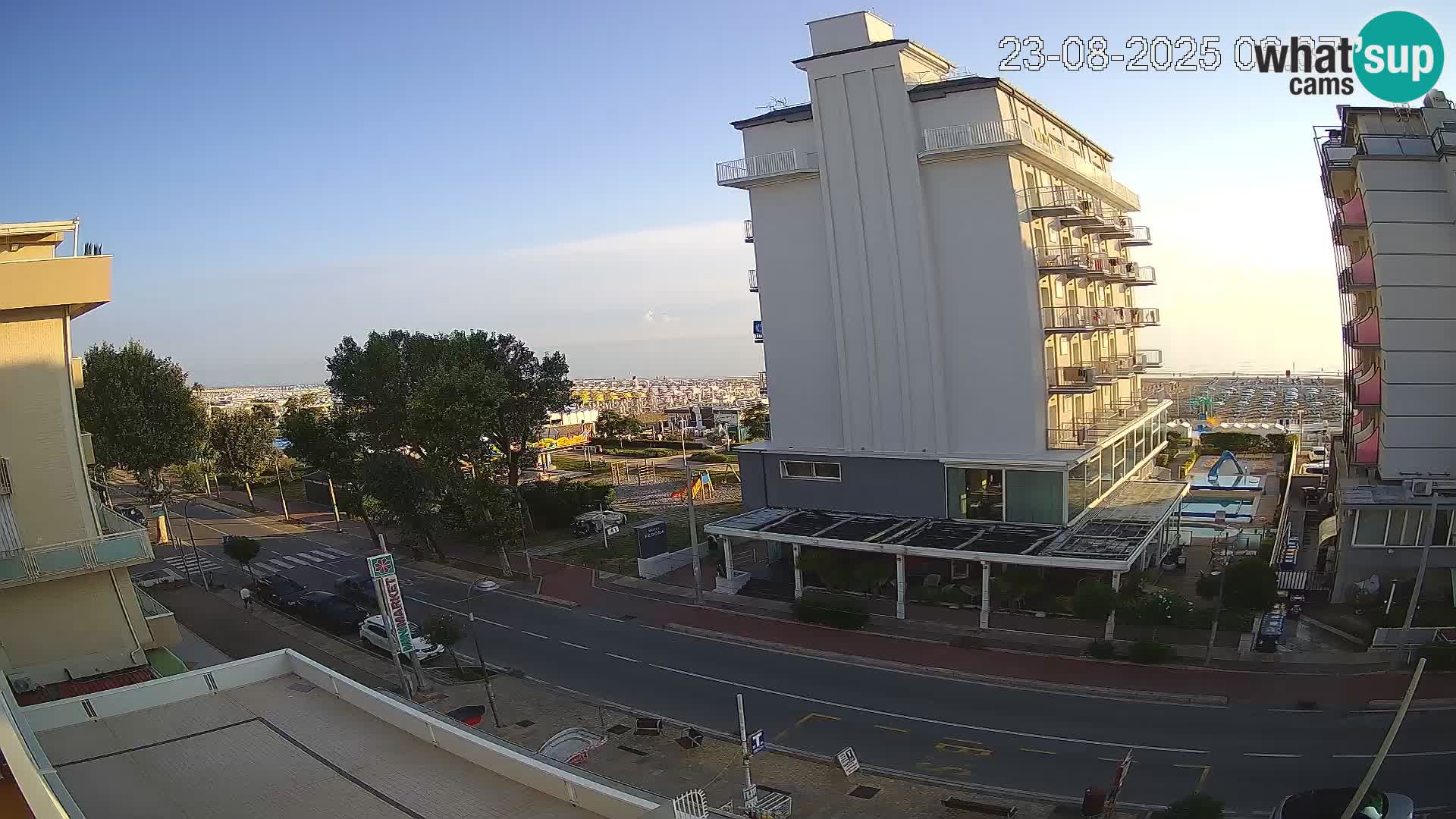 Riccione Webcam Strand und Gärten La Malfa – Bagni Oreste Strand 115