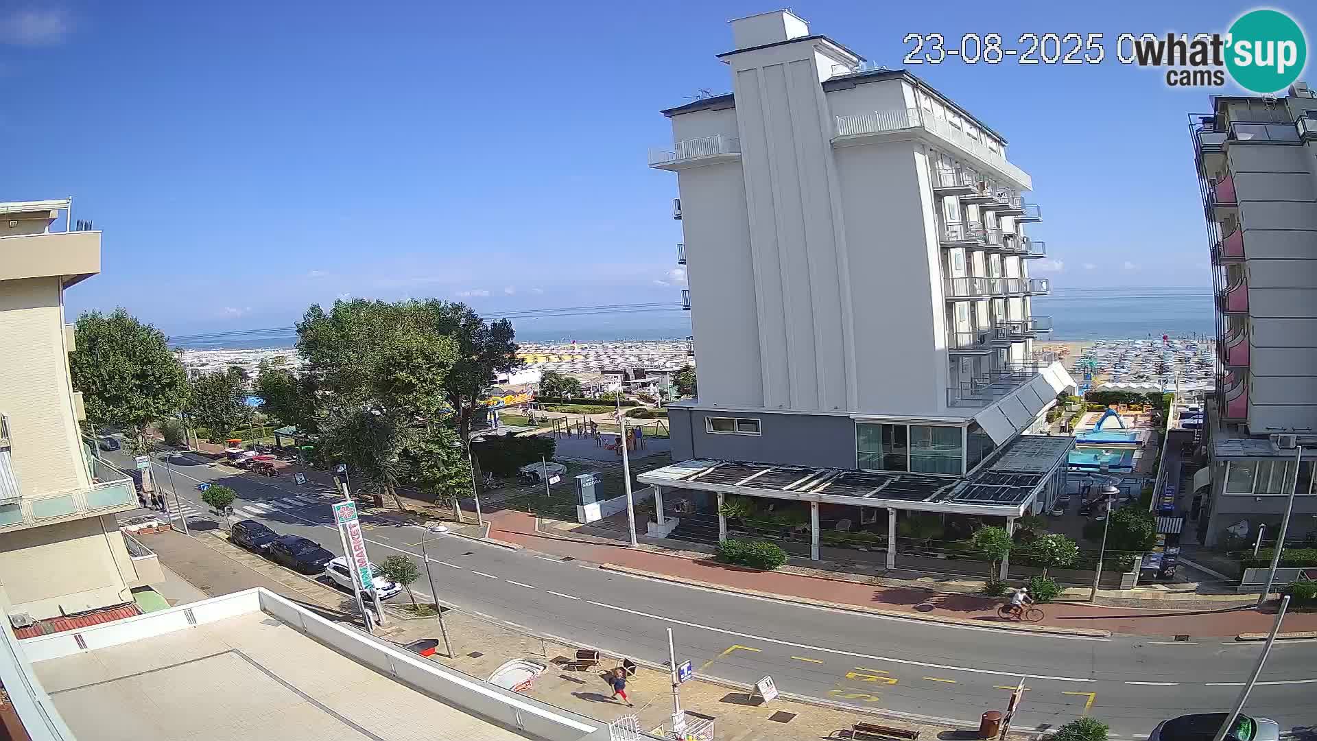 Riccione Webcam Strand und Gärten La Malfa – Bagni Oreste Strand 115