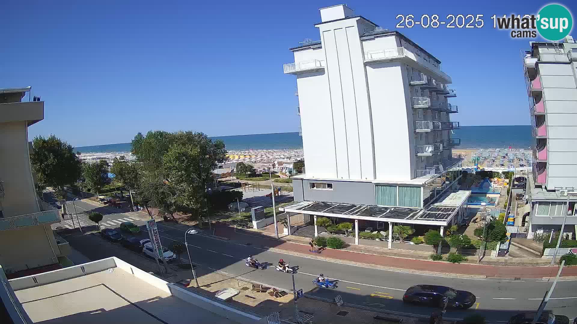 Riccione Webcam Strand und Gärten La Malfa – Bagni Oreste Strand 115
