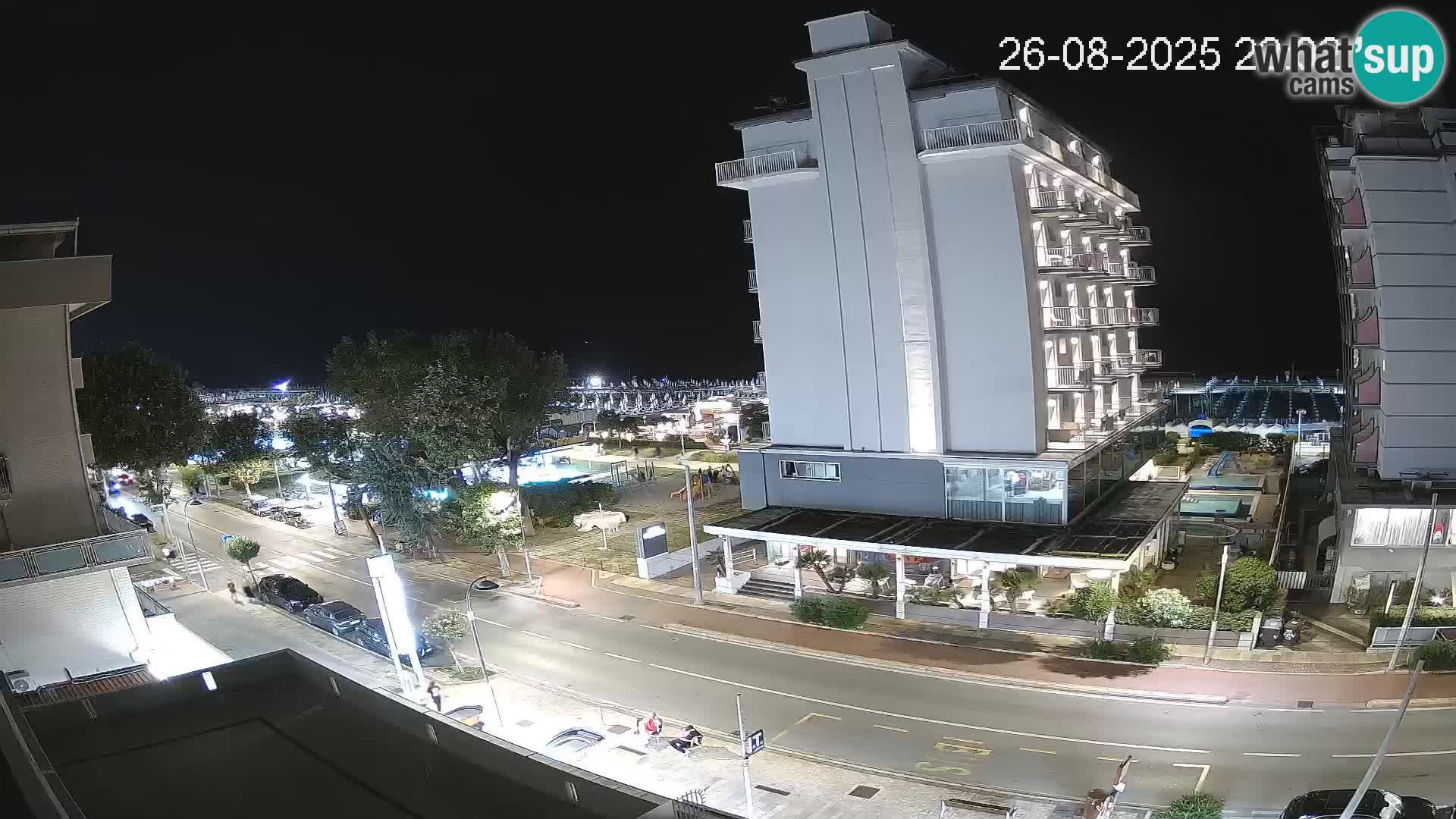 Riccione webcam plage et jardins La Malfa – Bagni Oreste plage 115