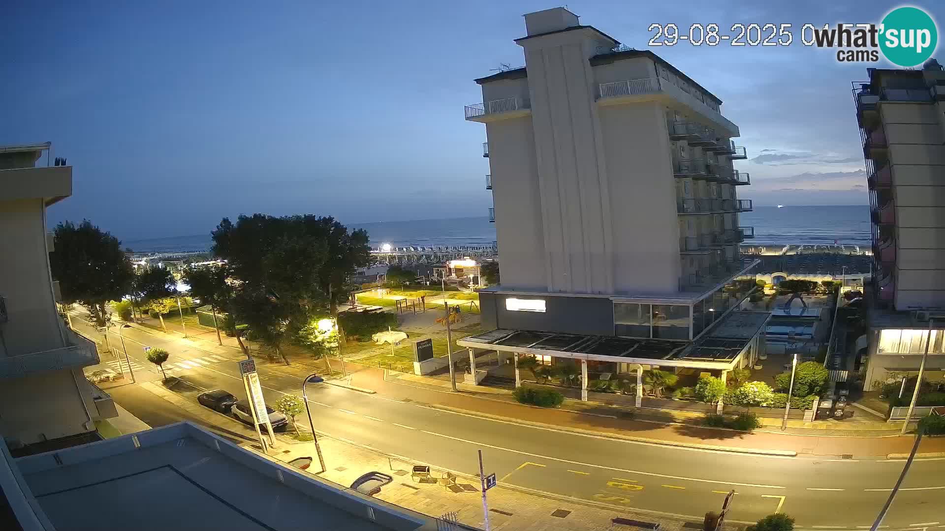 Riccione Webcam Strand und Gärten La Malfa – Bagni Oreste Strand 115